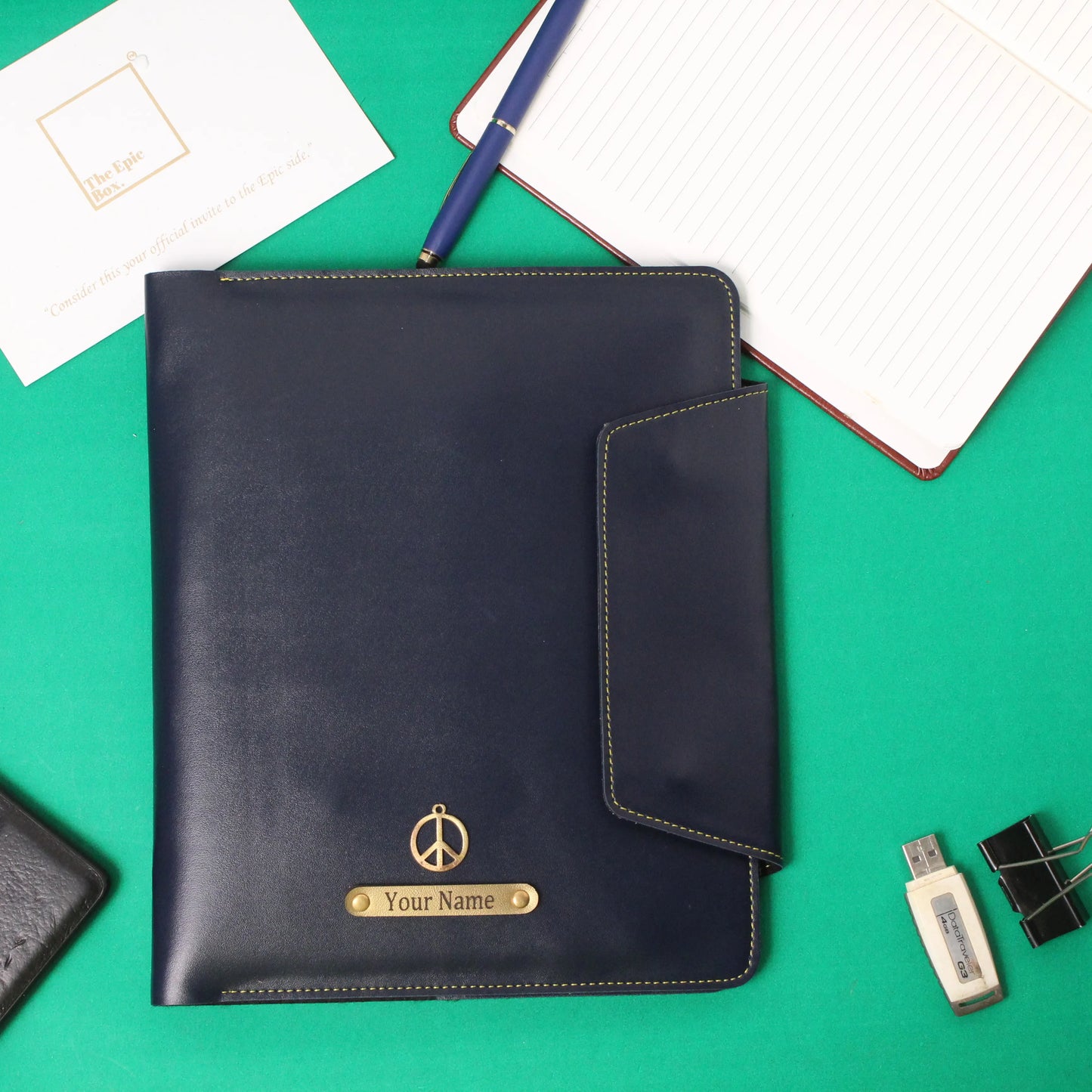 Personalized Classic Texture Office Organizer