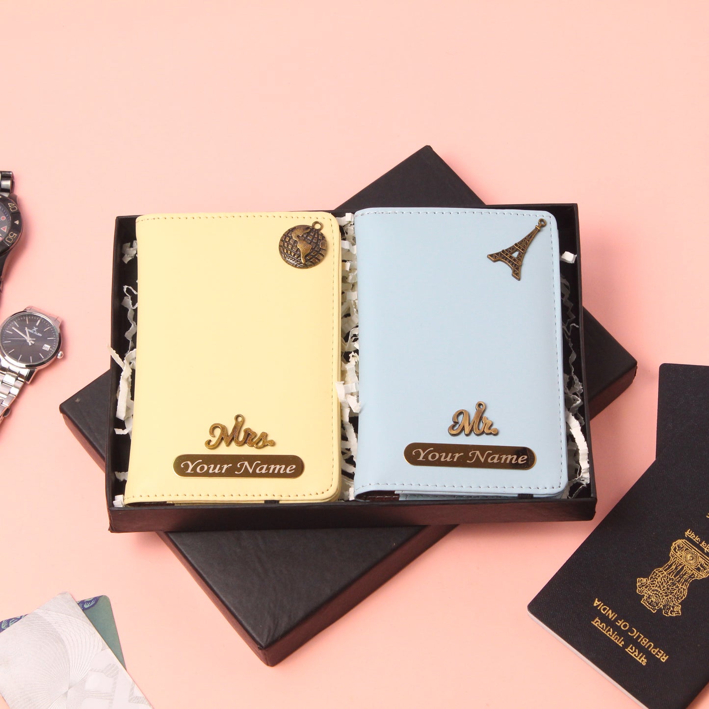Personalized Travelmate Passport Cover - Pack Of 2