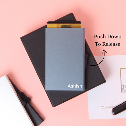Personalized SmartPull RFID-Protected Cardholder