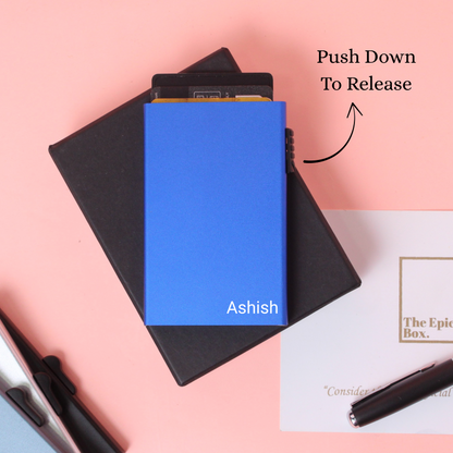 Personalized SmartPull RFID-Protected Cardholder