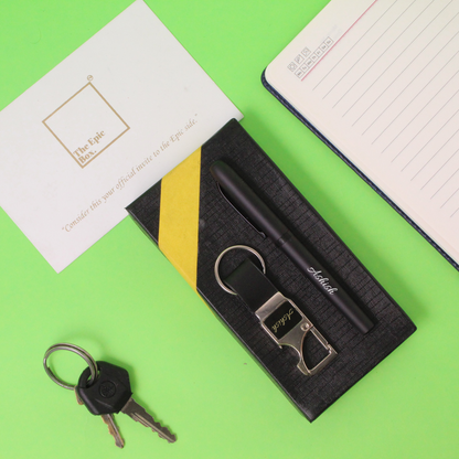 Personalized Classy Pen & Keychain Combo