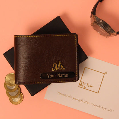Personalized Ridge Texture Wallet