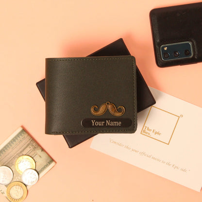 Personalized Pebble Texture Wallet