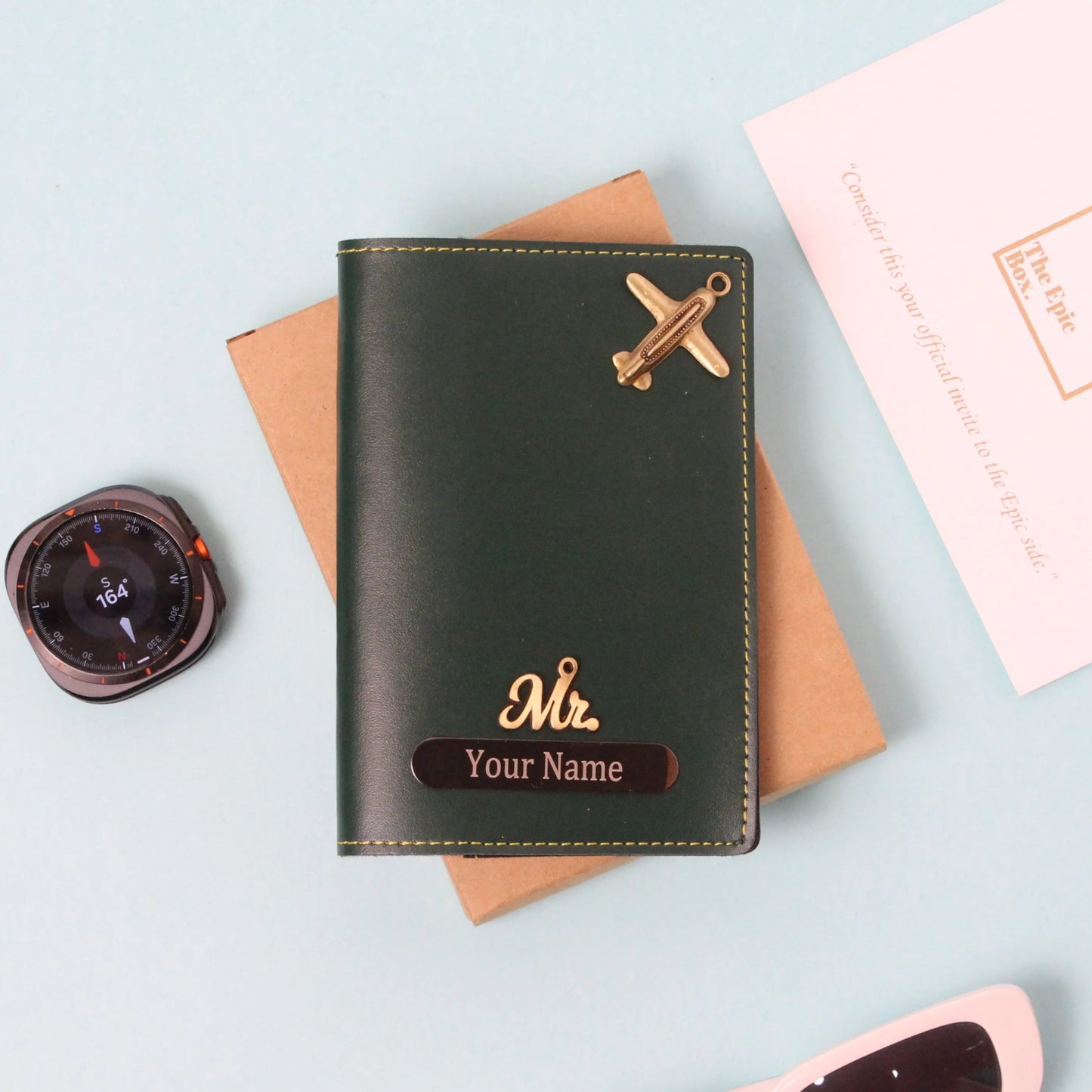 Personalized Classic Texture Passport Cover