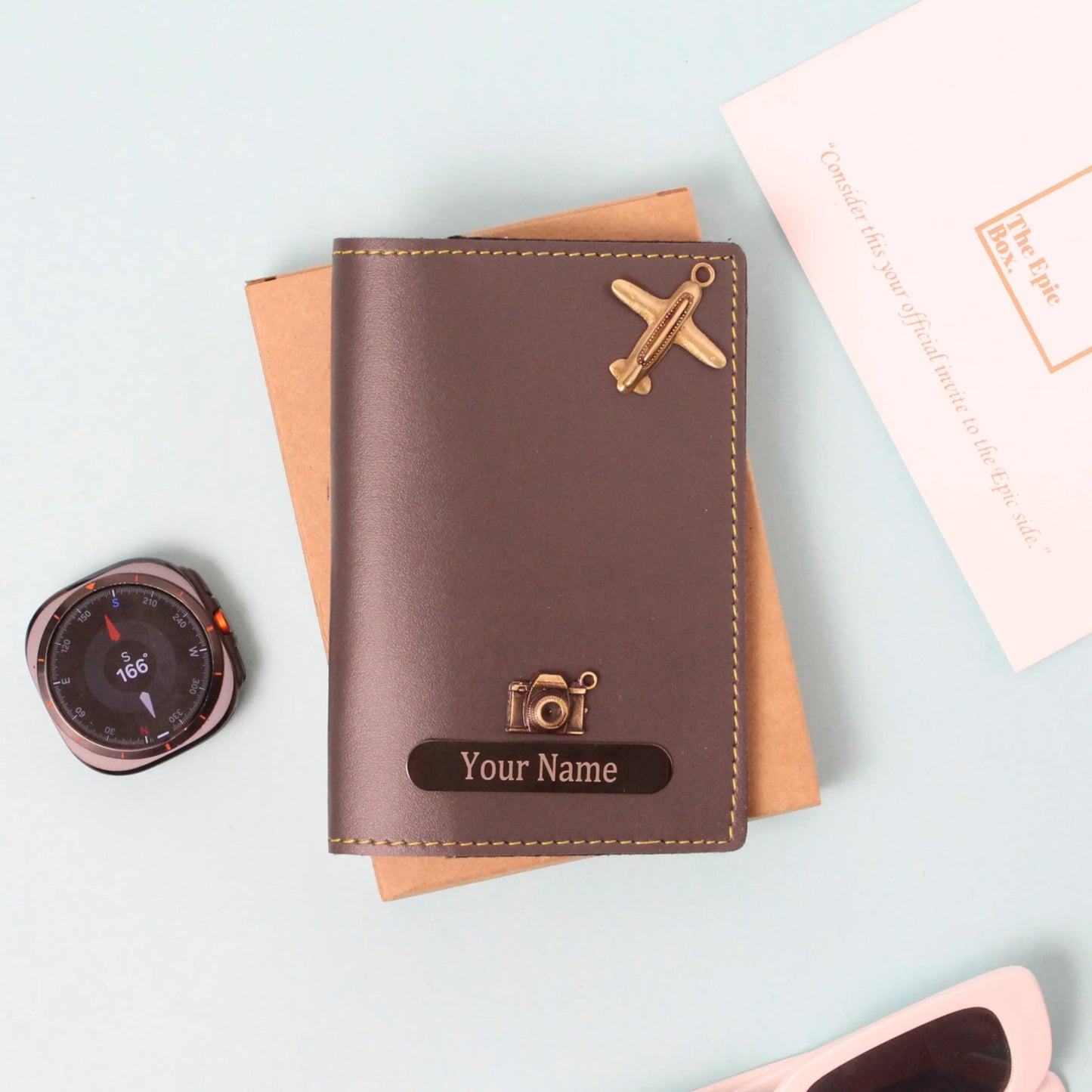Personalized Classic Texture Passport Cover