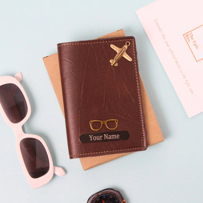 Personalized Ridge Texture Passport Cover