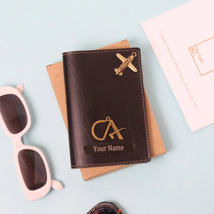 Personalized Ridge Texture Passport Cover