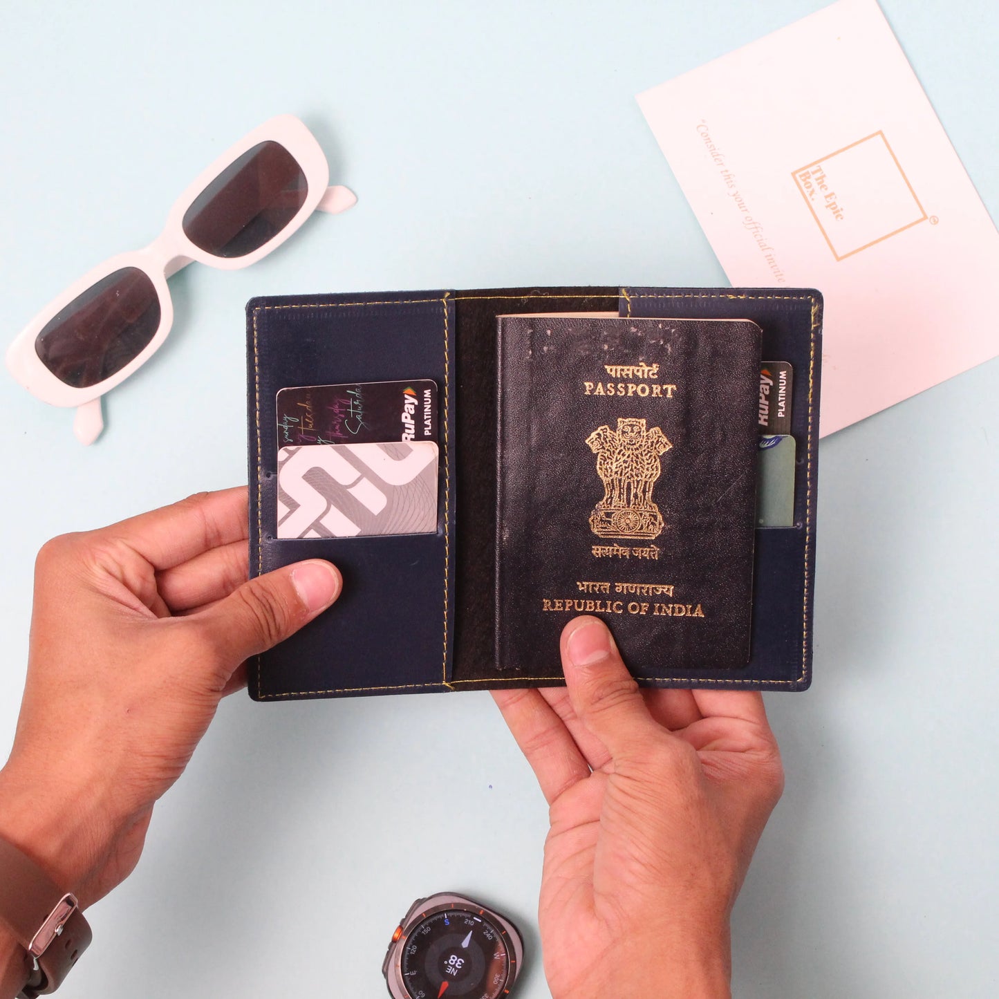 Personalized Classic Texture Passport Cover