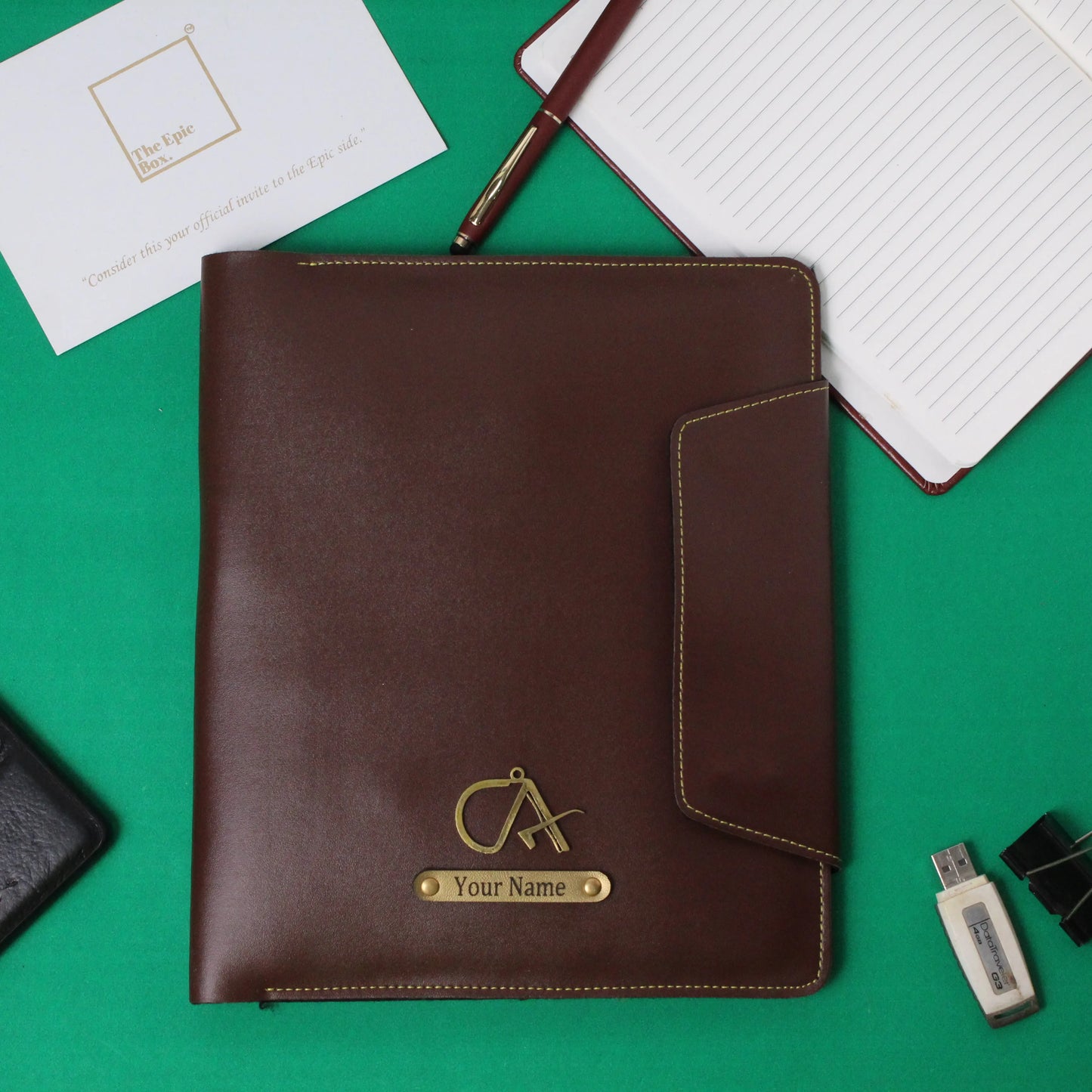 Personalized Classic Texture Office Organizer