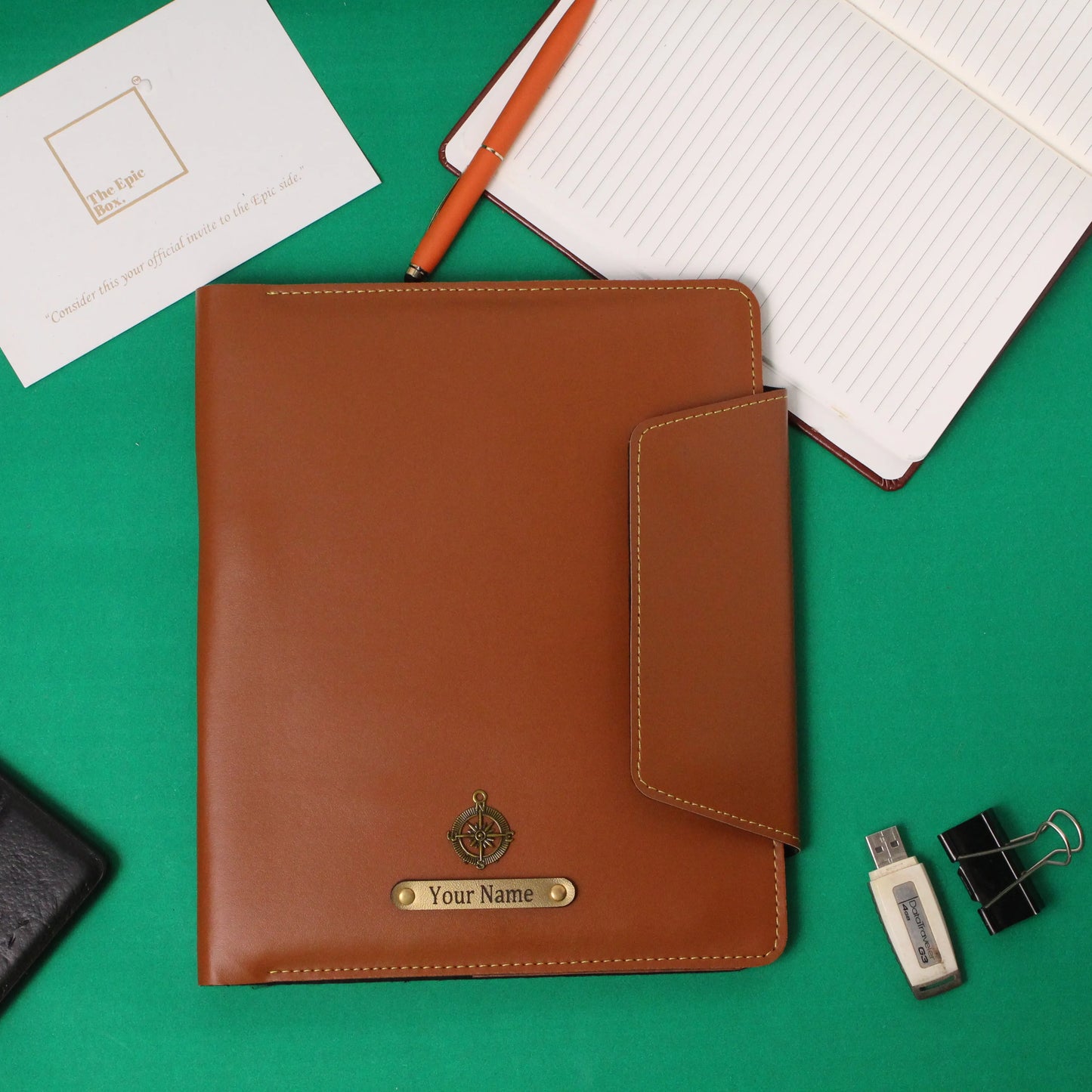 Personalized Classic Texture Office Organizer
