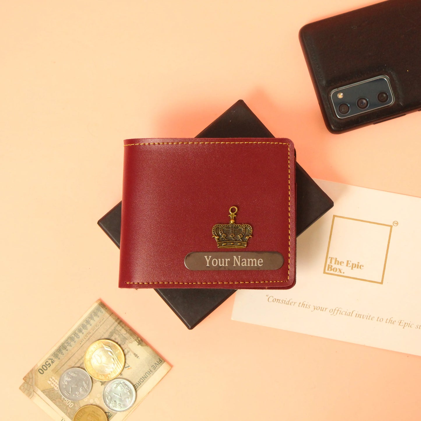 Personalized Classic Texture Wallet