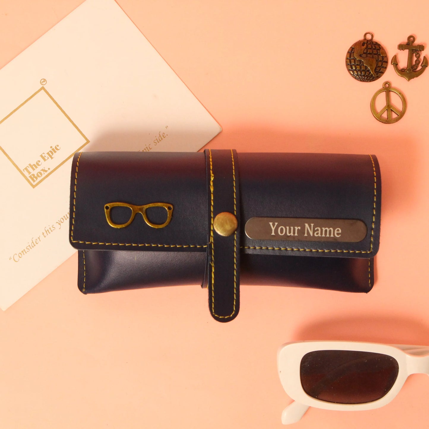 Personalized Classic Texture Sunglass Cover