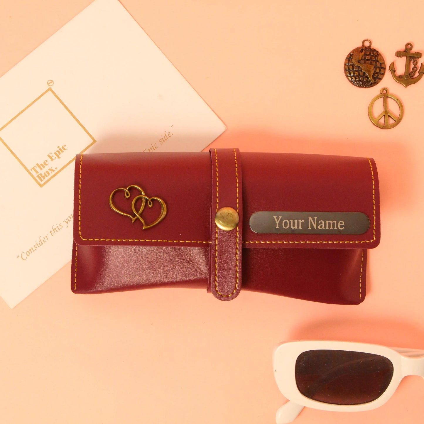 Personalized Classic Texture Sunglass Cover