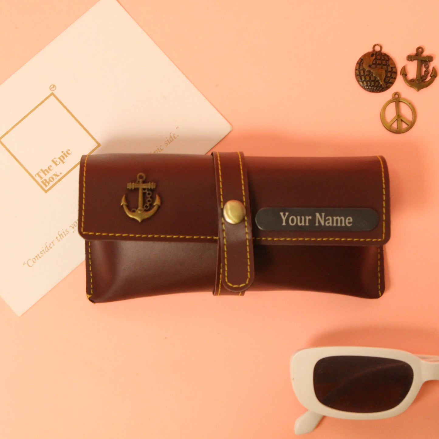 Personalized Classic Texture Sunglass Cover