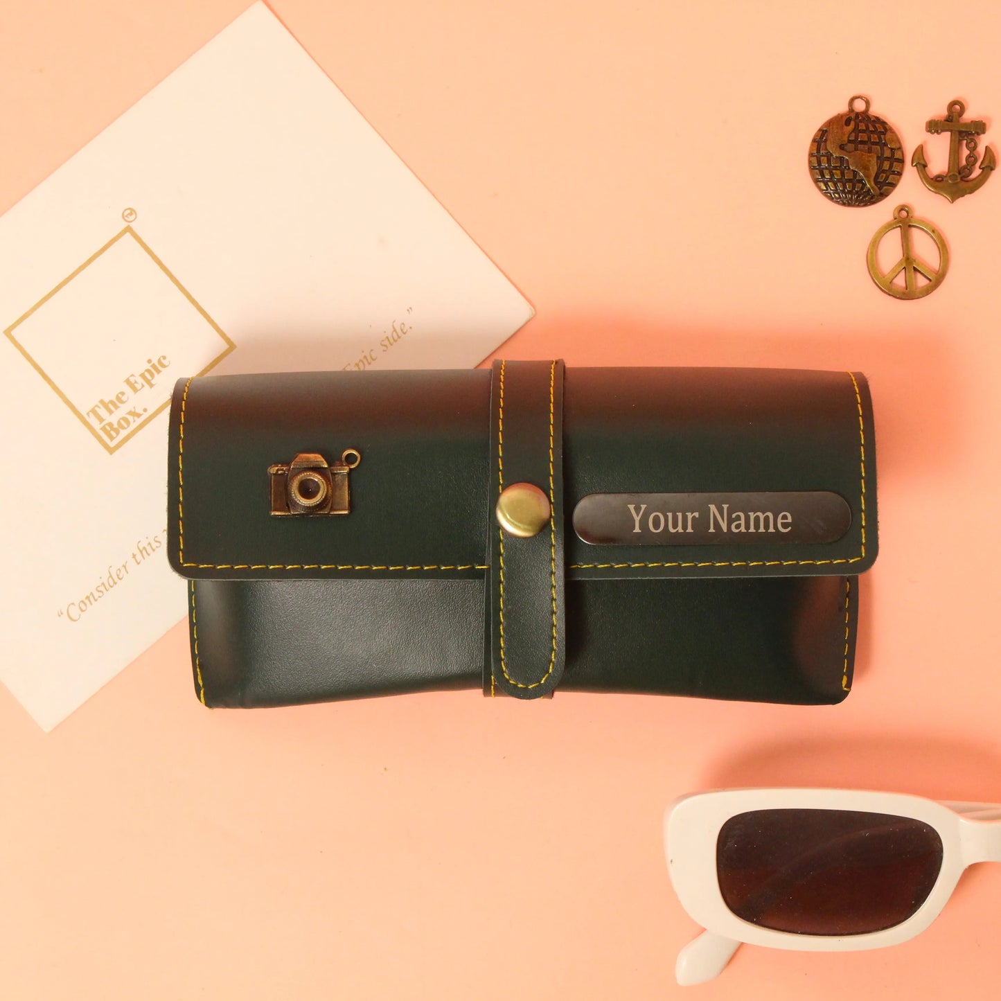 Personalized Classic Texture Sunglass Cover