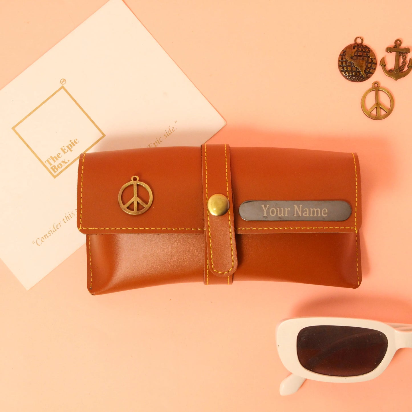 Personalized Classic Texture Sunglass Cover