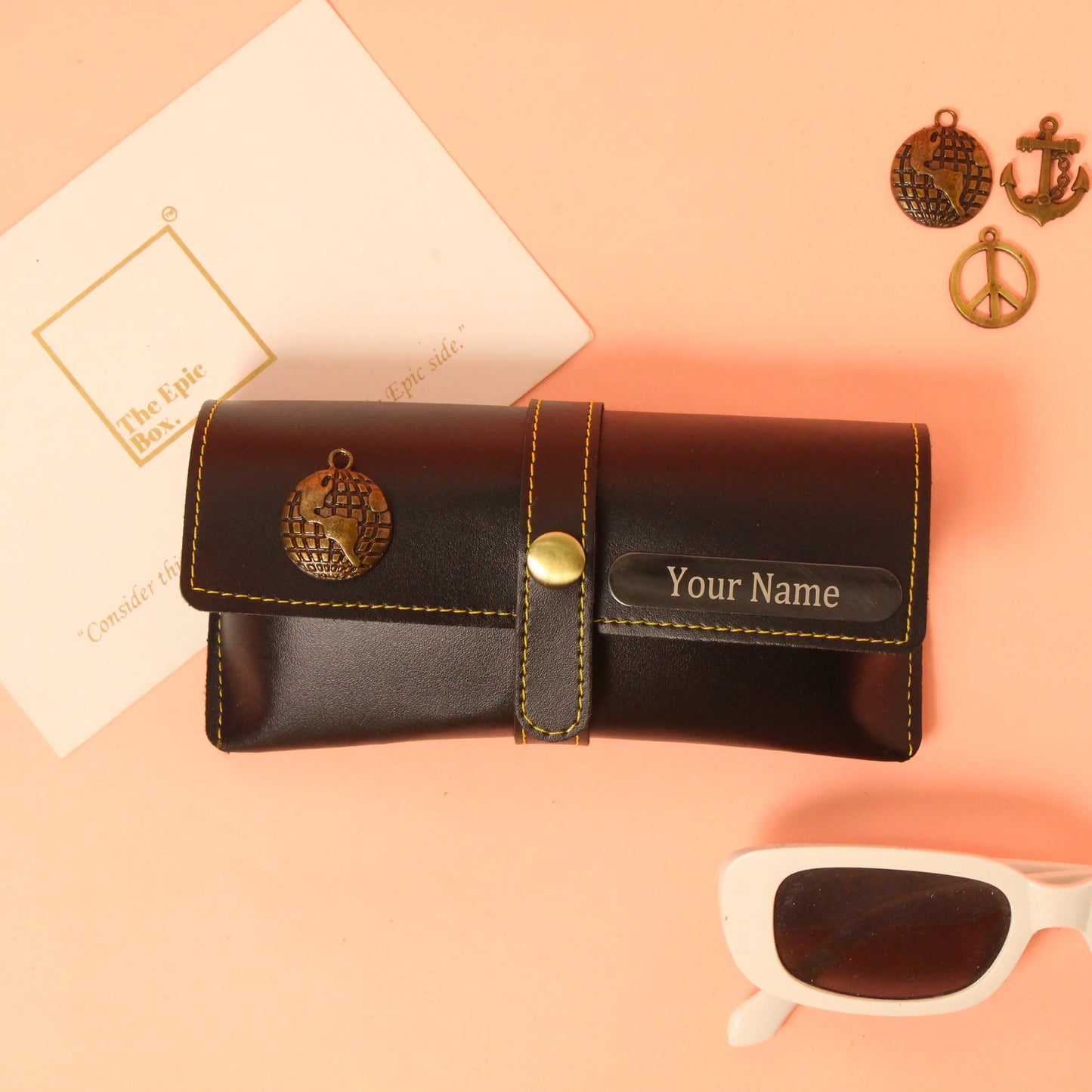 Personalized Classic Texture Sunglass Cover