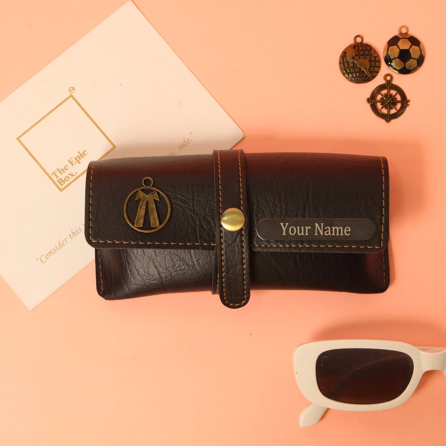 Personalized Ridge Texture Sunglass Cover