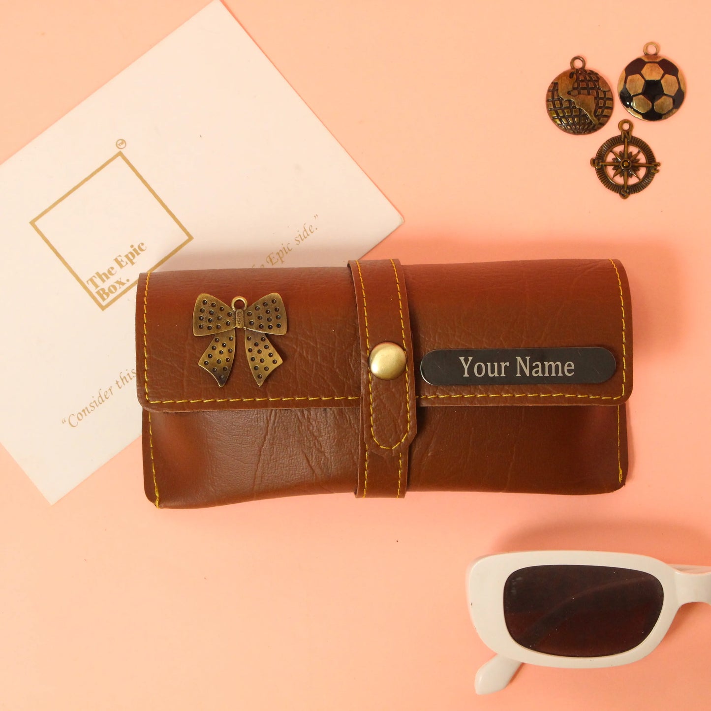 Personalized Ridge Texture Sunglass Cover
