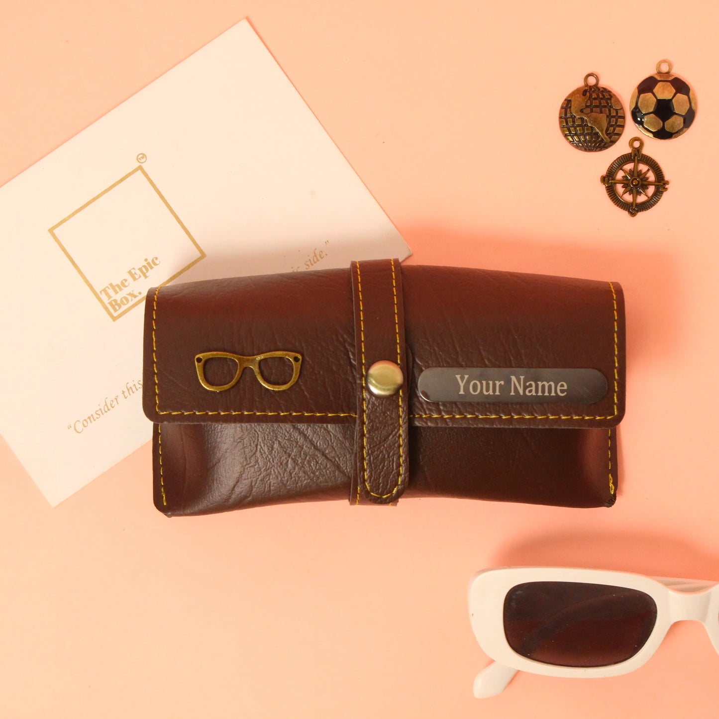 Personalized Ridge Texture Sunglass Cover