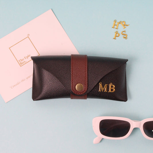 Personalized Dual Colour Pebble Texture Sunglass Cover