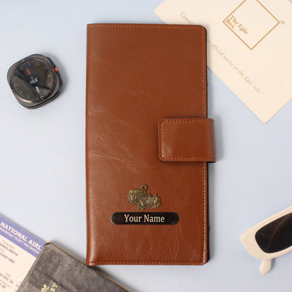 Personalized Ridge Texture Travel Wallet