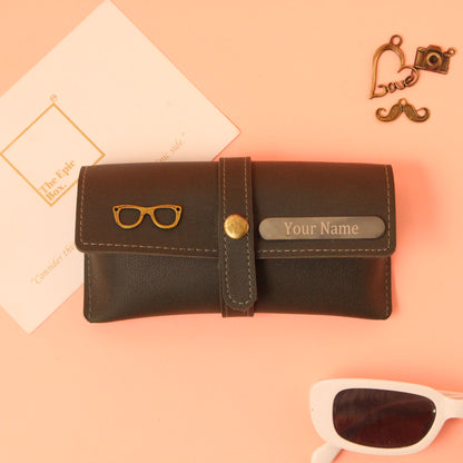 Personalized Pebble Texture Sunglass Cover