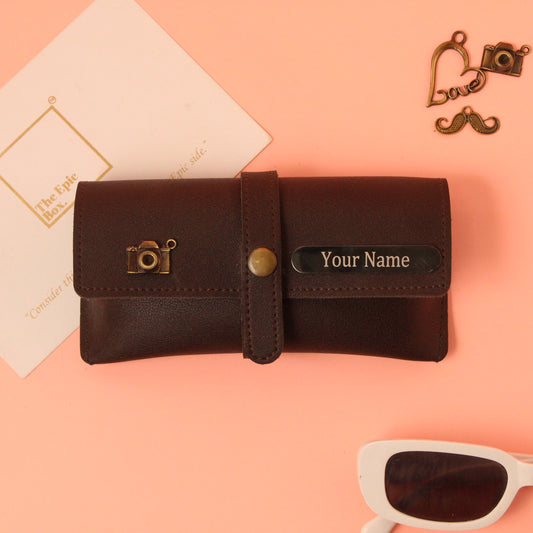 Personalized Pebble Texture Sunglass Cover