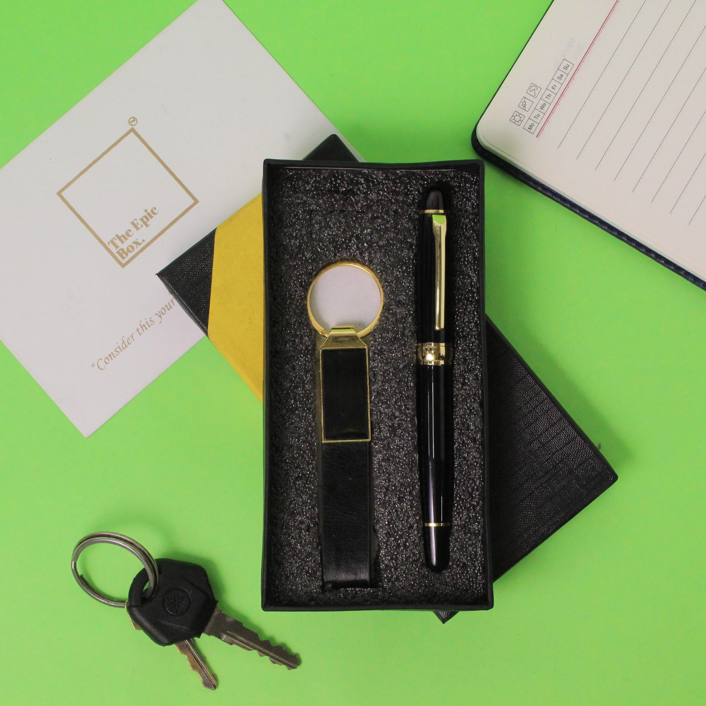 Personalized Elegant Pen & Keychain Combo