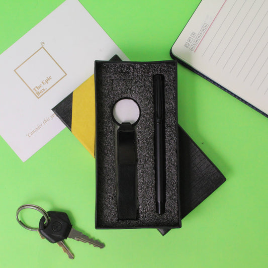 Personalized Minimalist Pen & Keychain Combo