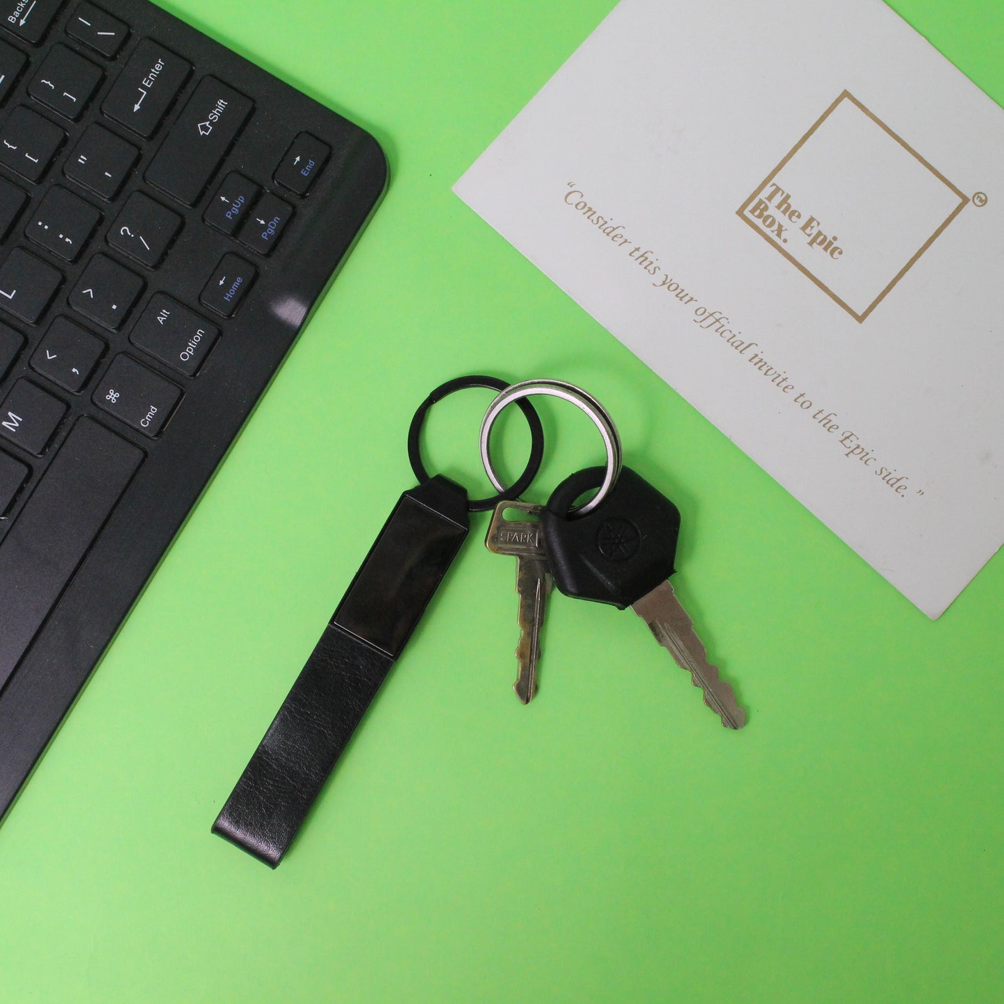 Personalized Minimalist Pen & Keychain Combo