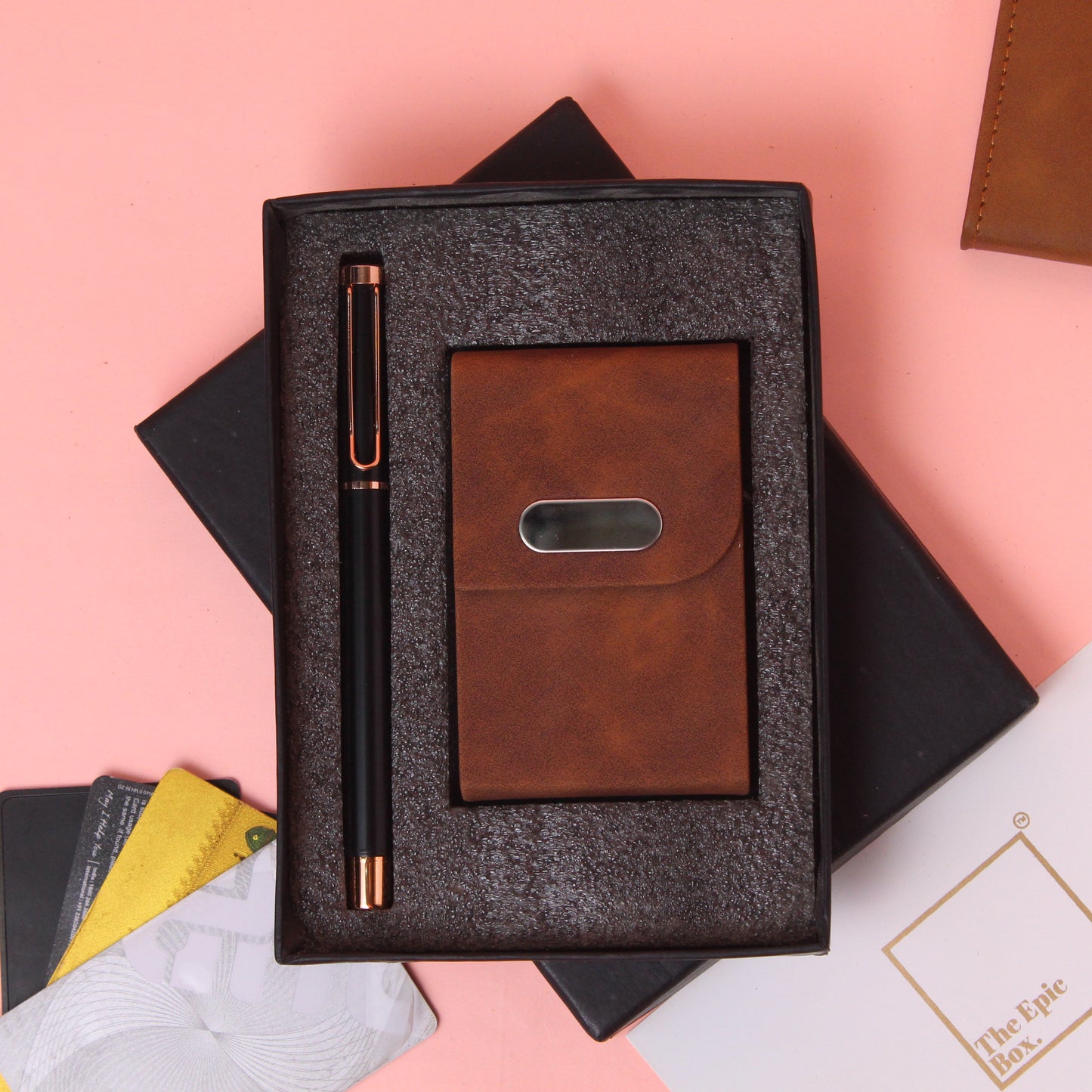 Personalised Professional Pen And Cardholder Set
