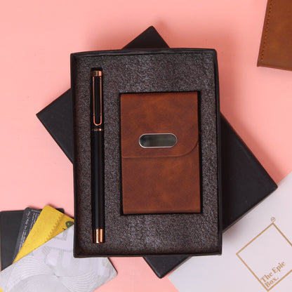 Personalised Professional Pen And Cardholder Set