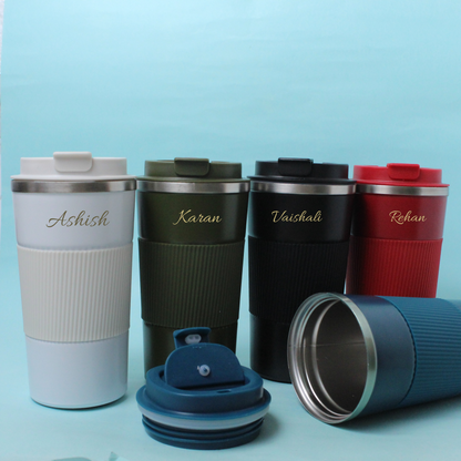 Personalized Flask With Silicone Grip